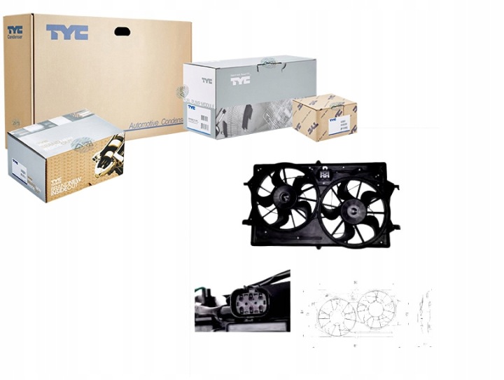 TYC TYC 810-0019 VENTILATEUR REFROIDISSEMENT MOTEUR