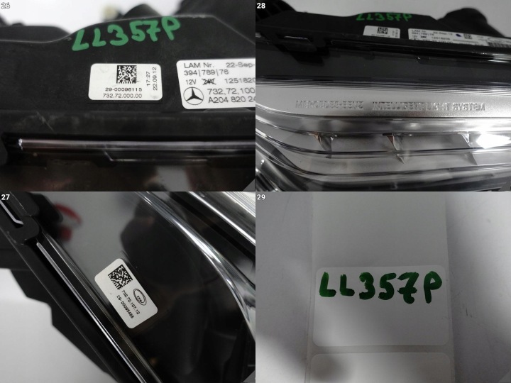 MERCEDES GLK X204 12-15 LIFT MOPF ILS XÉNON LED PHARE DROITE AVANT EUROPE