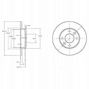 DISCOS DE FRENADO PARTE DELANTERA DELPHI BG2217 