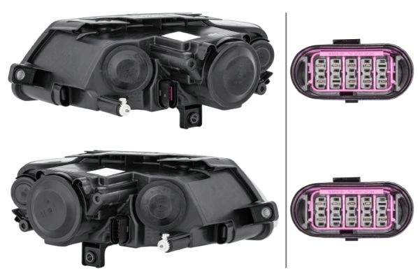 VW PASSAT B6 HELLA KIT PHARES NOIR DESIGN QUALITÉ OE