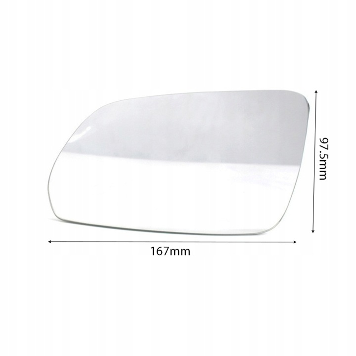 INSERT VERRE RÉTROVISEURS CHAUFFÉ L+R SKODA OCTAVIA 2 2004+ VW POLO 2005-2009