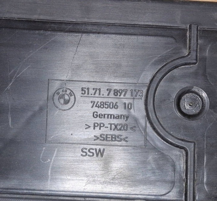 NEUF CANAL AIR BMW E60 E61 AVANT INFÉRIEUR OE 7897173