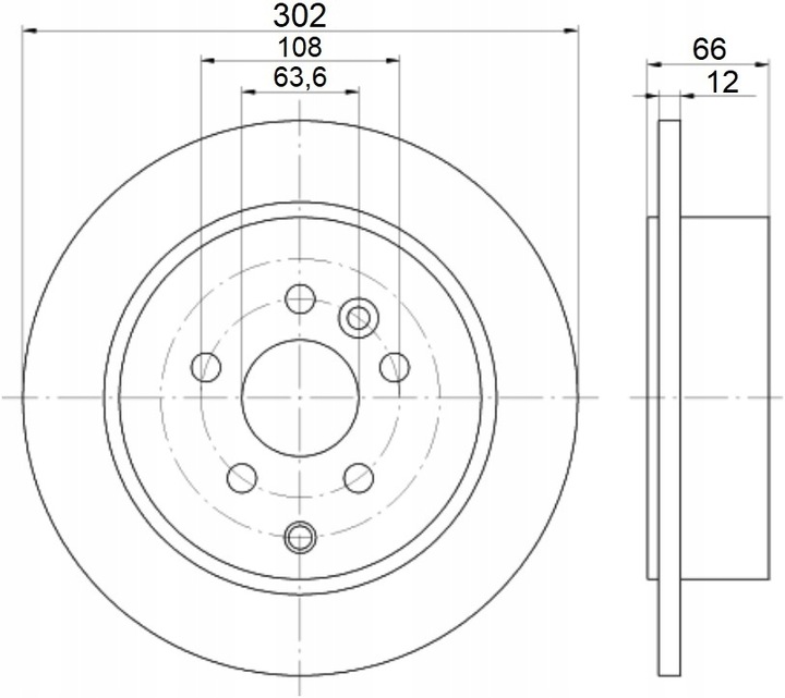 DISCOS 2618 LAND ROVER FREELANDER 2 PARTE TRASERA COMPLETO 12MM 