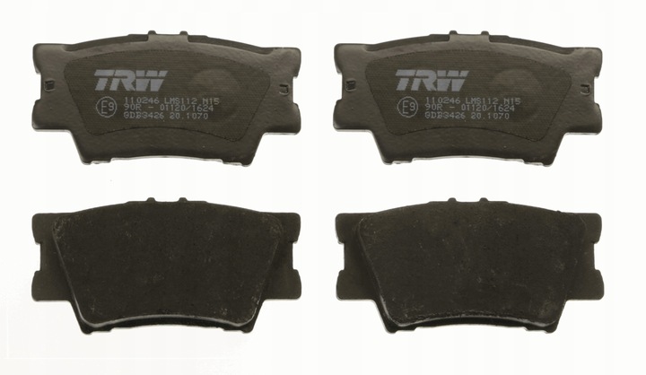 TRW ZAPATAS HAM PARTE TRASERA TOYOTA RAV 4 06- 