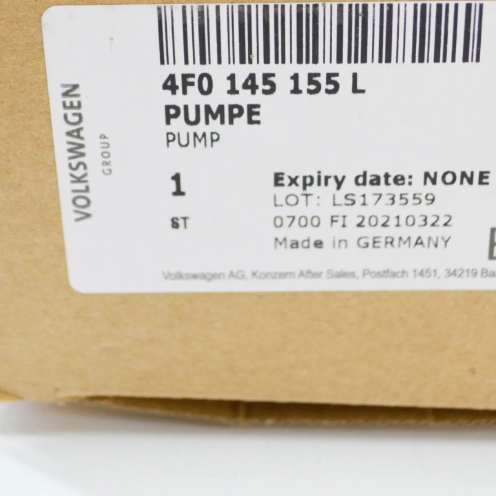 AUDI A6 AVANT C6 POMPE AMPLIFICATEUR CAOUTCHOUC 4F0145155L ORIGINALE