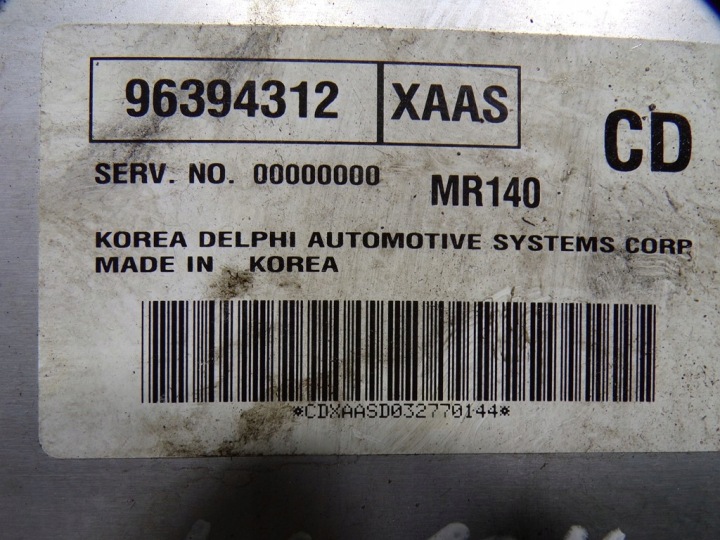 DAEWOO KALOS 1.4 8V ORDINATEUR CONTRÔLEUR MOTEUR 96394312