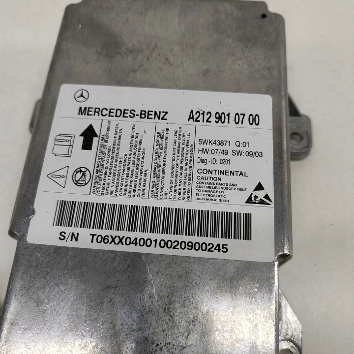 MERCEDES-BENZ E A207 2010 CONTRÔLEUR MODULE AIRBAG