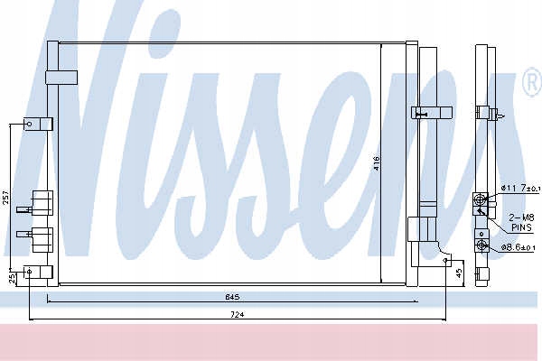 CONDENSADOR NISSENS 94871 