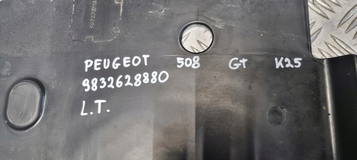 PEUGEOT 508 GT LINE PLAQUE PROTECTION CHÂSSIS GAUCHE 9830303180 9832628880