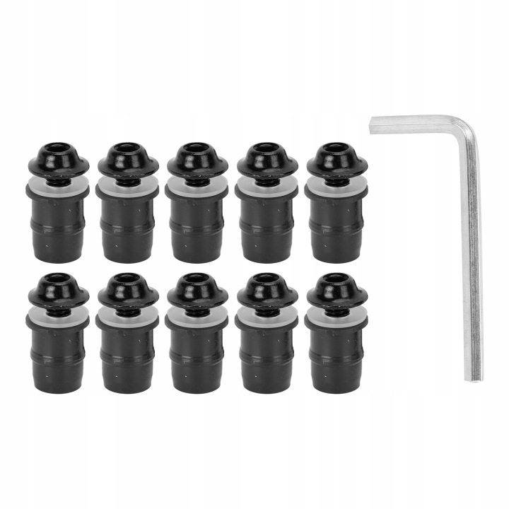 10X MOTOCYCLETTE KIT VIS AVANT VITRES M5X16MM