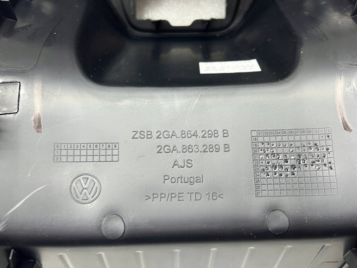 ÉLÉMENT CONSOLES CENTRALE VOLKSWAGEN T-ROC 2GA864298B