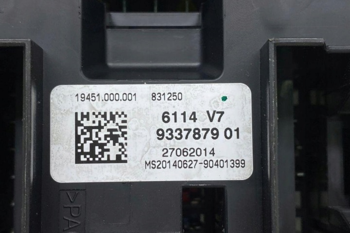 BOÎTE FUSIBLES BMW 3 (F30, F80) 9337879 2.0L DIESEL 2014