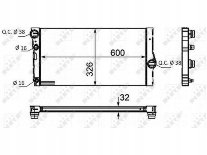 RADIATEUR EAU NRF 58466