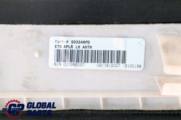 BMW X5 E70 PROTECTION MONTANTS GAUCHE AVANT NOIRE 7129749