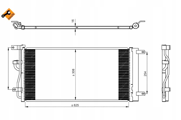 NRF CONDENSADOR DE ACONDICIONADOR CHEVROLET CAPTIVA OPEL ANTARA A 2.2D 