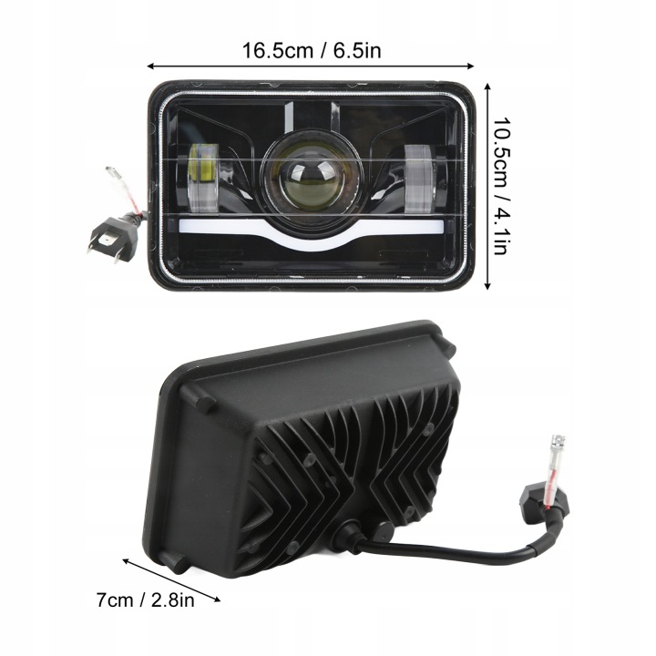PROJECTEUR PHARES VERS CONDUITE DIURNE FJD LED 3600LM 45W 12-48V VERS CIEZAROWEK