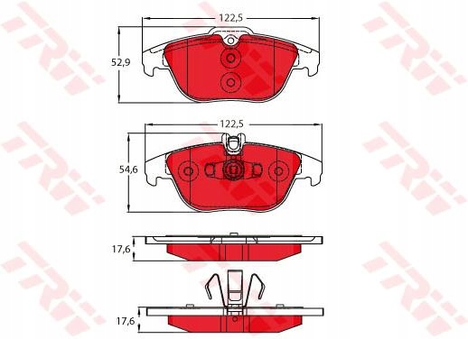 TRW GDB2051DTE ZAPATAS DE FRENADO 