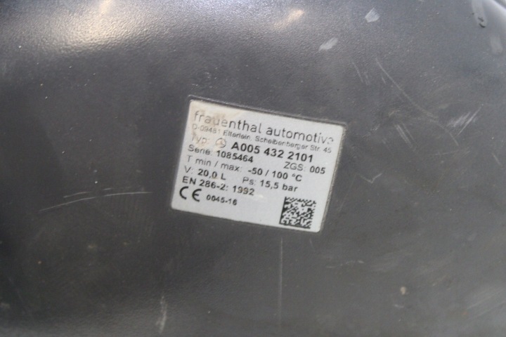 MERCEDES ACTROS MP4 BOUTEILLE AROCS ANTOS RÉSERVOIR AIR 20L A0054322101