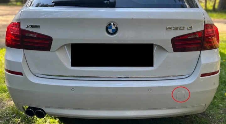 BMW SÉRIE 5 F11 UNIVERSEL STANDARD 2009-2017 BOUCHON CROCHET ARRIÈRE ORIGINAL UZYWANA