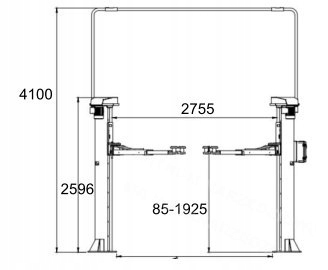 ÉLÉVATEUR DOUBLE COLONNE SRUBOWY SYNCHRONICZNY BESTLIFT 240S PRO 4000KG