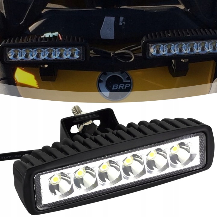 PHARE TRAVAILLÉ WSZECHSTRONNA WYDAJNA ANTIBUÉE 6LED 18W PHARES ANTIBROUILLARD 9-32V