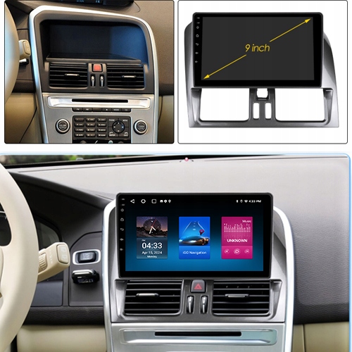 RADIO NAVIGATION GPS VOLVO XC60 2008-2013 ANDROID 2GB 64GB 