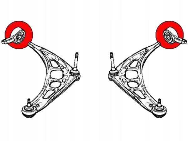 INSERTS BUSHING SWINGARM FRONT BMW 3 E46 POLYURETHANE 