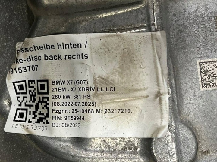 DIFFÉRENTIEL ARRIÈRE BMW X7 G07 8849917