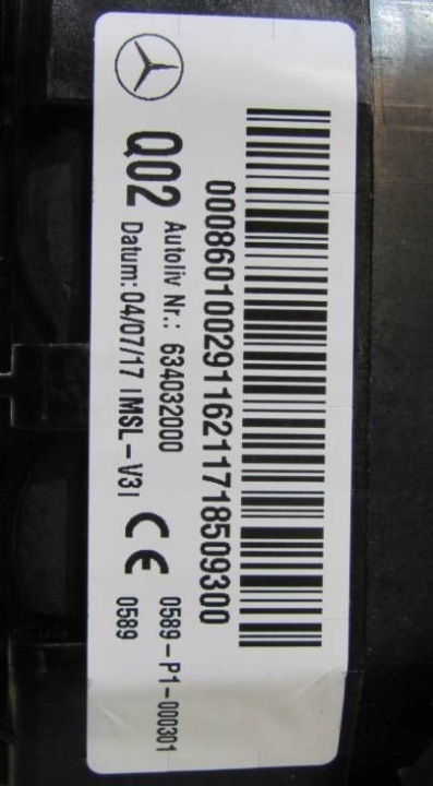 COUSSIN SÉCURITÉ CONDUCTEUR MERCEDES-BENZ ML W166 A0008601002