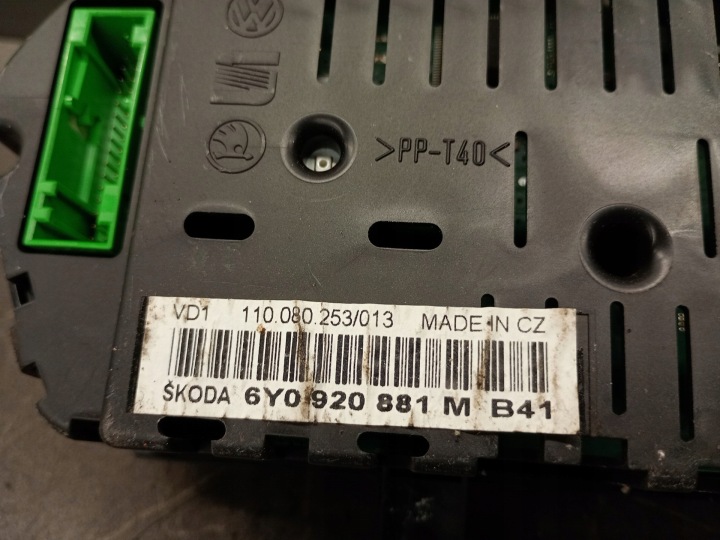 6Y0920881M COMPTEUR SKODA FABIA I 6Y 1.2