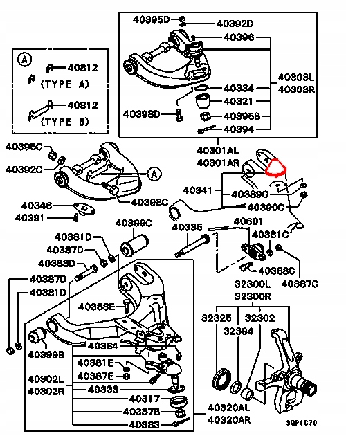 FEBEST DÉFLECTEUR BRAS DE SUSPENSION MITSUBISHI DROIT PAJERO 90- L200 96- LE/PR