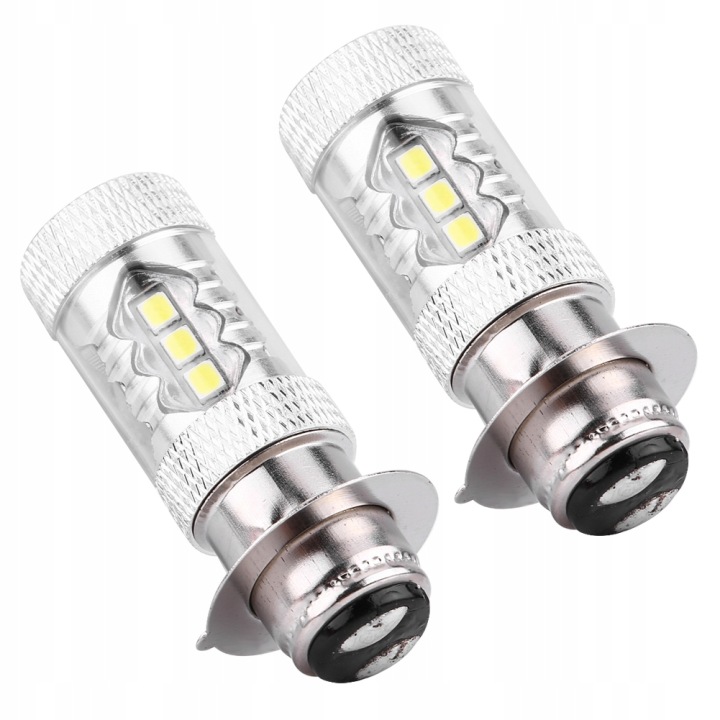 AMPOULE MOTOCYCLETTE LED 80W H6/P15D 2 PCS