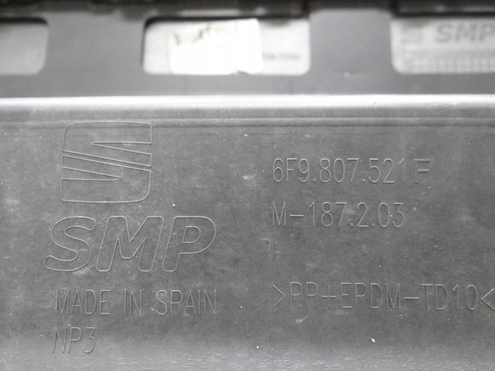 SEAT ARONA 6F9 2017+ PARE-CHOCS ARRIÈRE ARRIÈRE 6F9807421