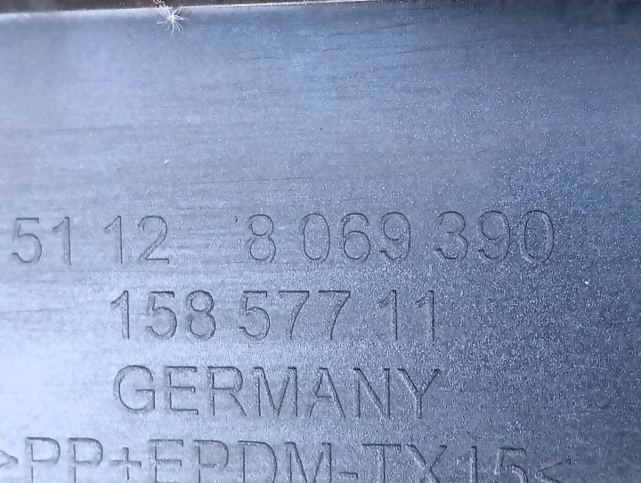 BMW 3 G20 G21 MODULE PARE-CHOCS ARRIÈRE ARRIÈRE ARRIÈRE DIFFUSEUR 8069390