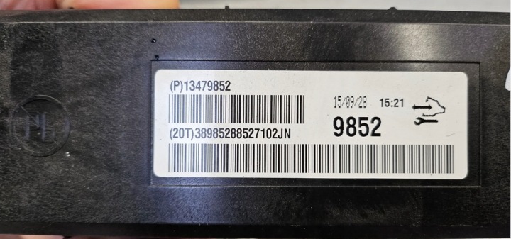 CONTRÔLEUR ORDINATEUR KIT 12670942 OPEL ADAM AVEC 1.4 TURBO 110KW B14 55193620