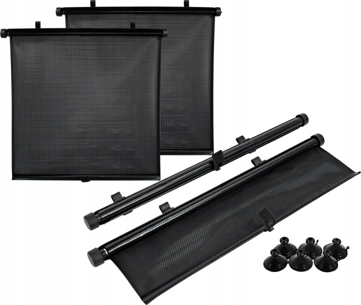 RIDEAUX ANTI-SOLAIRE SUR LATÉRAL VITRES STORE 2X45 CM ZALUZJE AUTOMOBILE