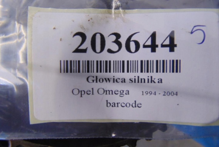 OPEL OMEGA 2.6 V6 CULASSE MOTEUR 24449639
