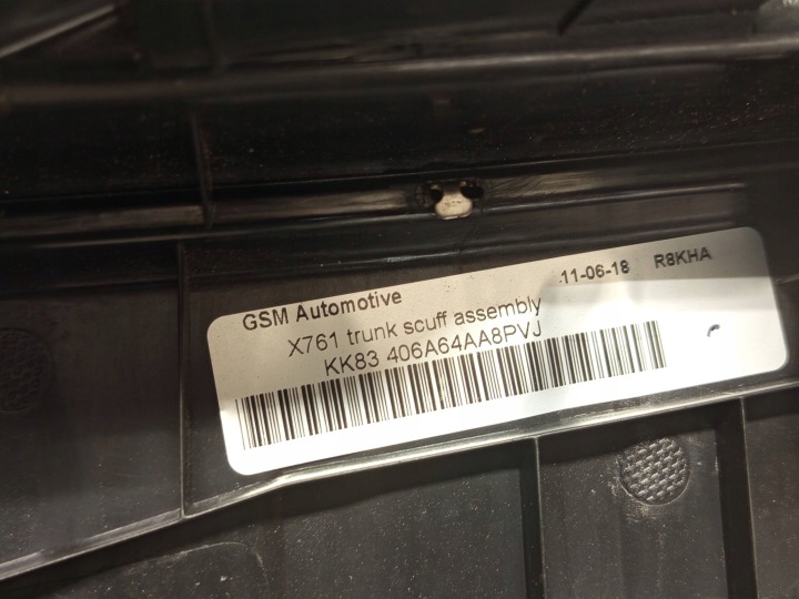 JAGUAR OE HK83-406A64-A F-PACE PROTECTION COURROIE ARRIÈRE COUVERCLES DE COFFRE