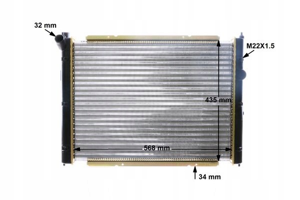 RADIATEUR MOTEUR MAHLE VERS VW TRANSPORTER T3 1.6 TD 1.7 1.9 2.0 2.1