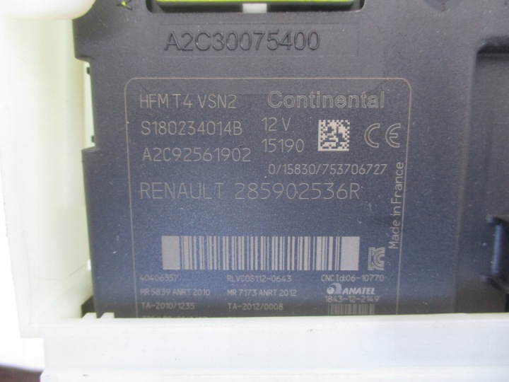 RENAULT CLIO IV CAPTUR I ORDINATEUR FUSIBLE 2 CV CARTE 1.5 DCI JEU KIT DE DÉMARRAGE