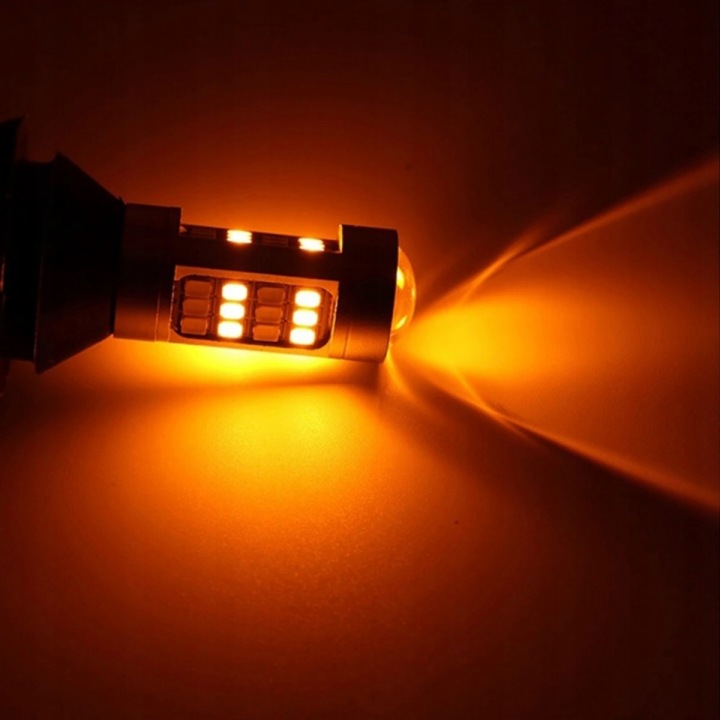 AMPOULES 2 EN 1 FEUX QUOTIDIEN FJD CLIGNOTANTS 2 CV 42LED PY21W BA15S