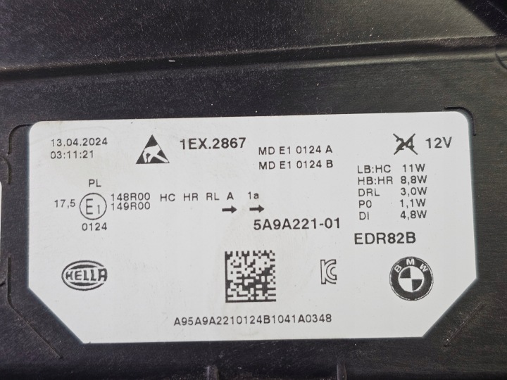 PHARE BMW X1 U11 2022- COMPLET LED GAUCHE AVANT EUROPE 5A9A221-01 5A9A221