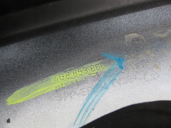 AUDI A7 C7 10-18 MOULURE REVÊTEMENT SEUIL DROITE 4G8853860