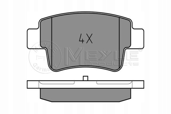 PLAQUETTES FREIN FIAT T. GRANDE PUN 025 243 4917 MEYLE 025 243 4917 MEYLE 025