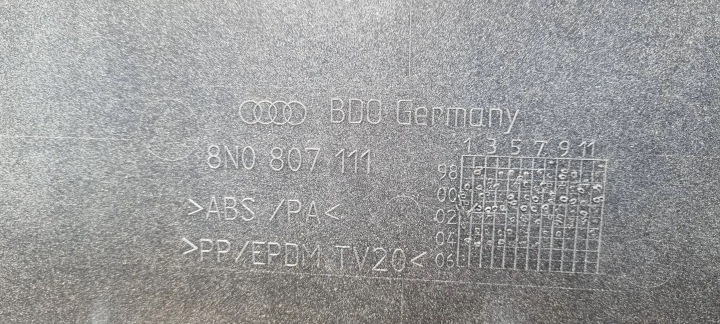 AUDI TT 8N0 98-06 PARE-CHOCS AVANT ORIGINAL E051