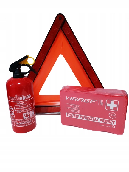 EXTINGUIDOR DE AUTOMÓVIL 1KG + TRAGALUZ + BOTIQUÍN !!! 