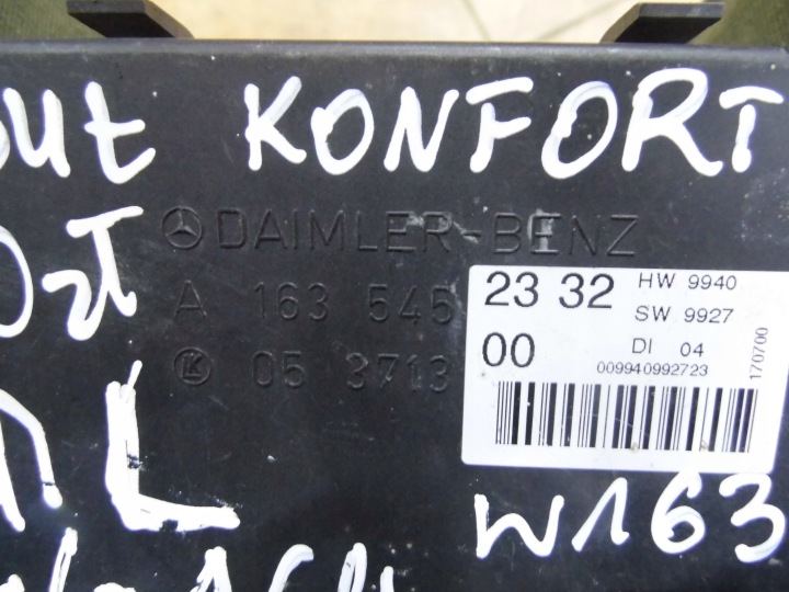 ML W163 W164 5.0B MODULE CONFORT A1635452832