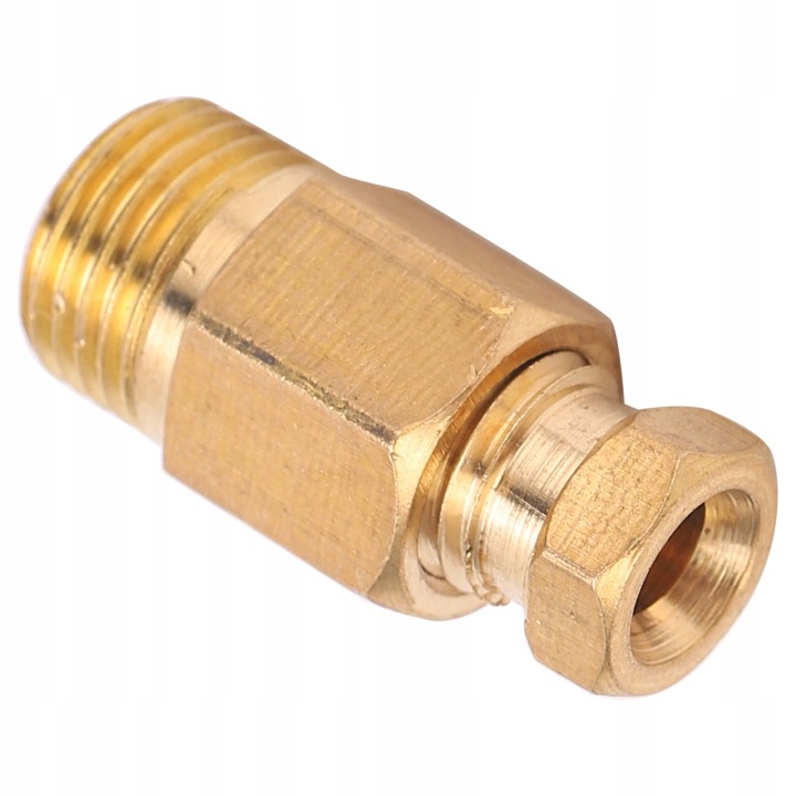 RACCORD RUROWE HUILEUX SIMPLE EN LAITON VERS MIEDZIANEGO NYLONOWEGO KANALU ALUMINIOWEGO PD418