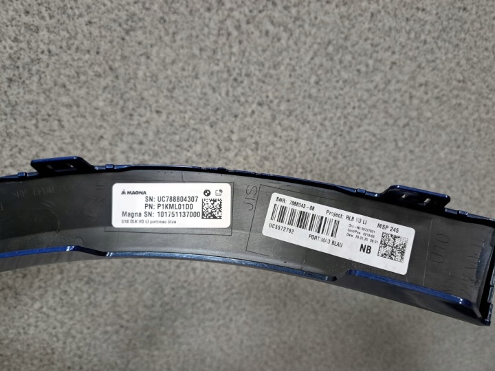 MOULURE BAGUETTES GARDE-BOUE AVANT GAUCHE DROITE ARRIÈRE ARRIÈRE BMW 2 PIÈCES U10 MODULE C31