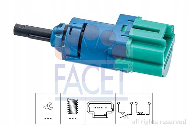 CONMUTADOR DE LUZ LUZ DE FRENADO PEUGOET 508 7.1286/FAC FACET 